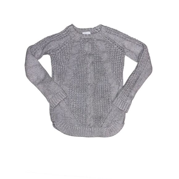 Tahari Cable Knit Metallic Sweater - Picture 1 of 6